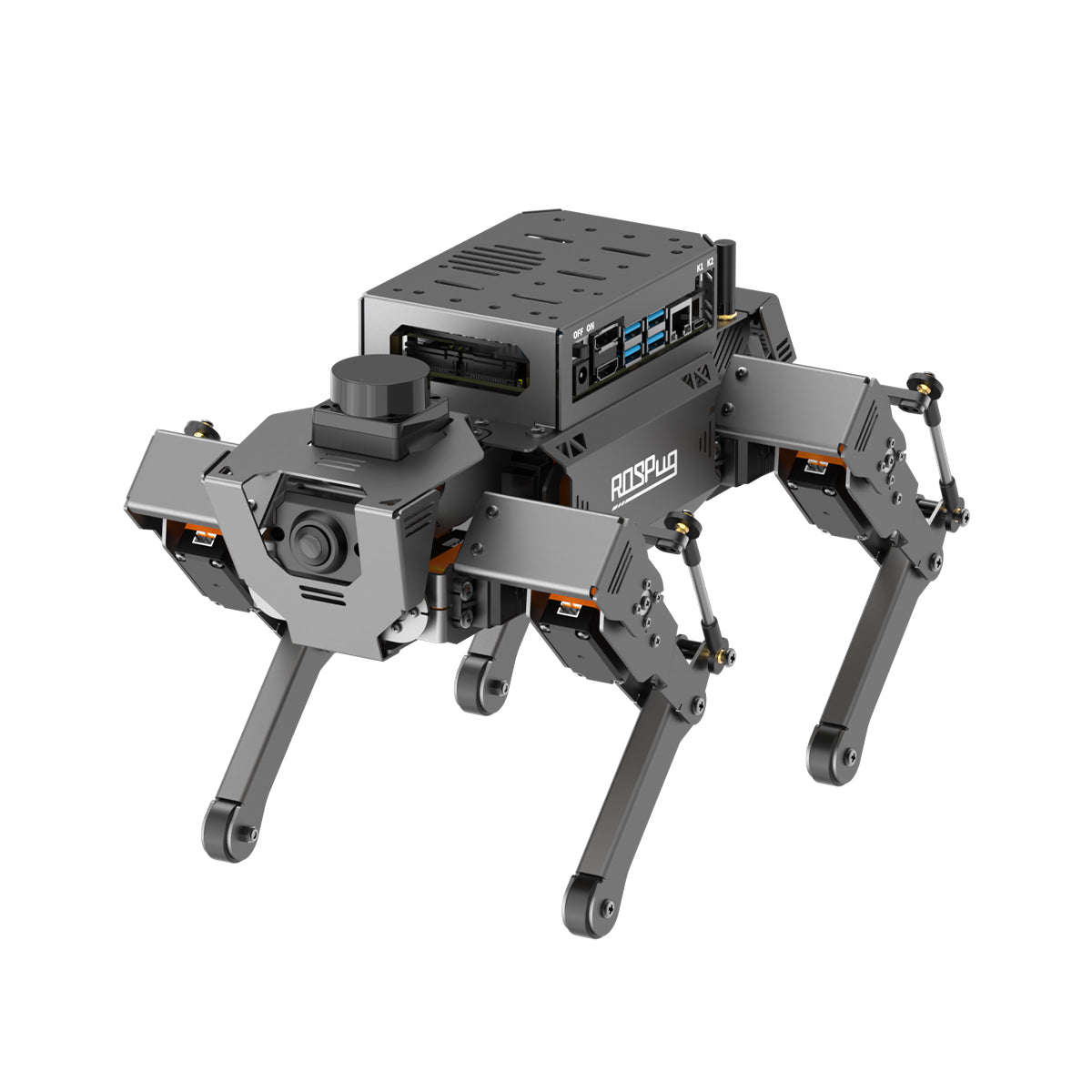 Hiwonder ROSPug Quadruped Bionic Robot Dog Powered by Jetson Nano ROS Open Source Python Programming Hiwonder ROSPug Quadruped Bionic Robot Dog Powered by Jetson Nano ROS Open Source Python Programming